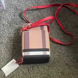 Stylish Red and Brown Women's CB Bag